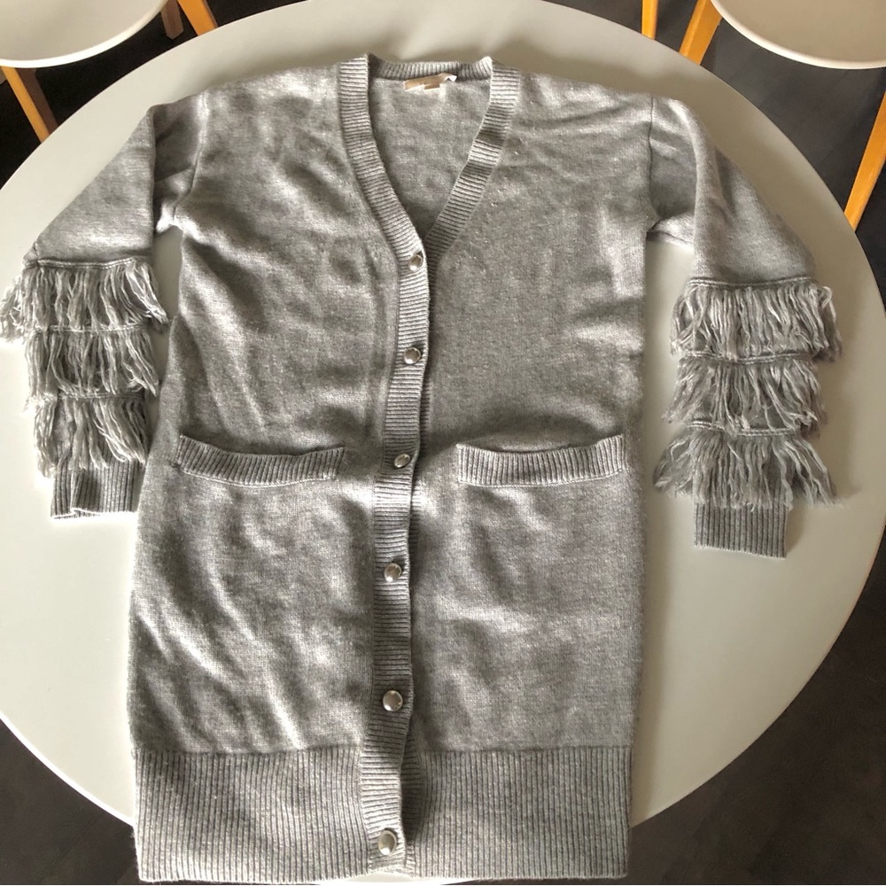 Cashmere/Wool Longline Cardigan